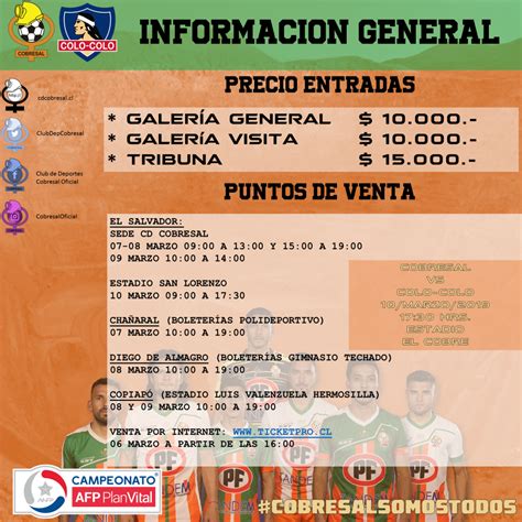 entradas colo colo vs cobresal